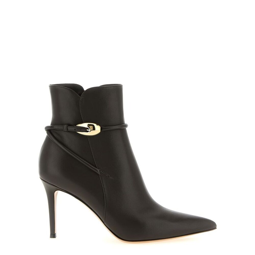Gianvito Rossi Brown Lamb Leather Ankle Women's Boots